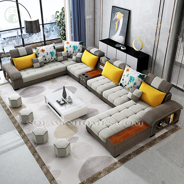 sofa góc kích thước lớn cho phòng khách tại hà nội